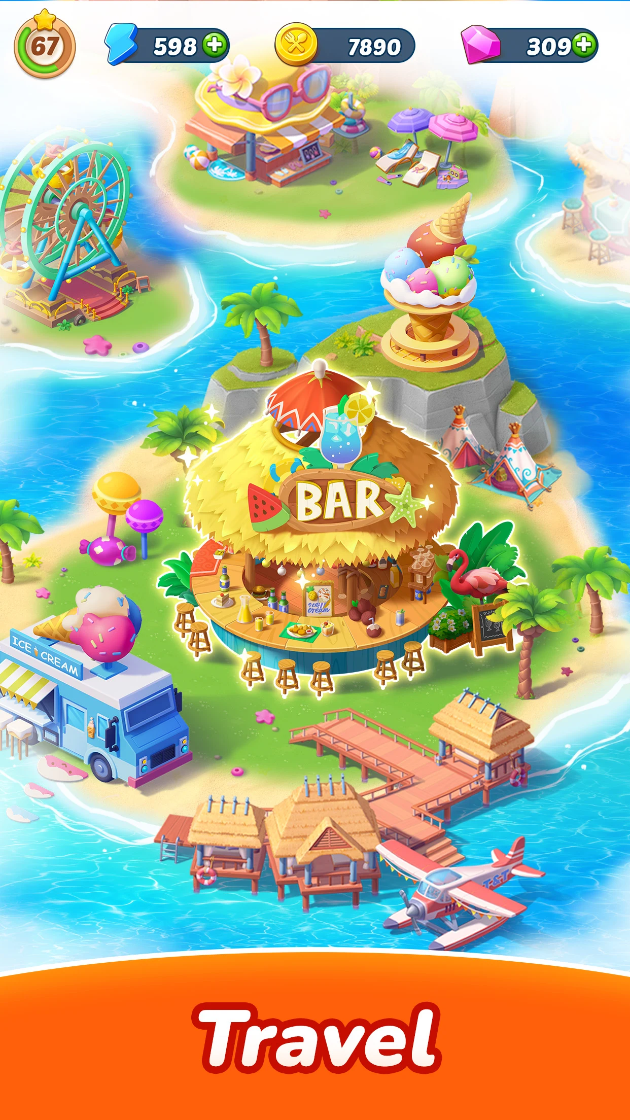 Tasty Travels: Merge Game screenshot