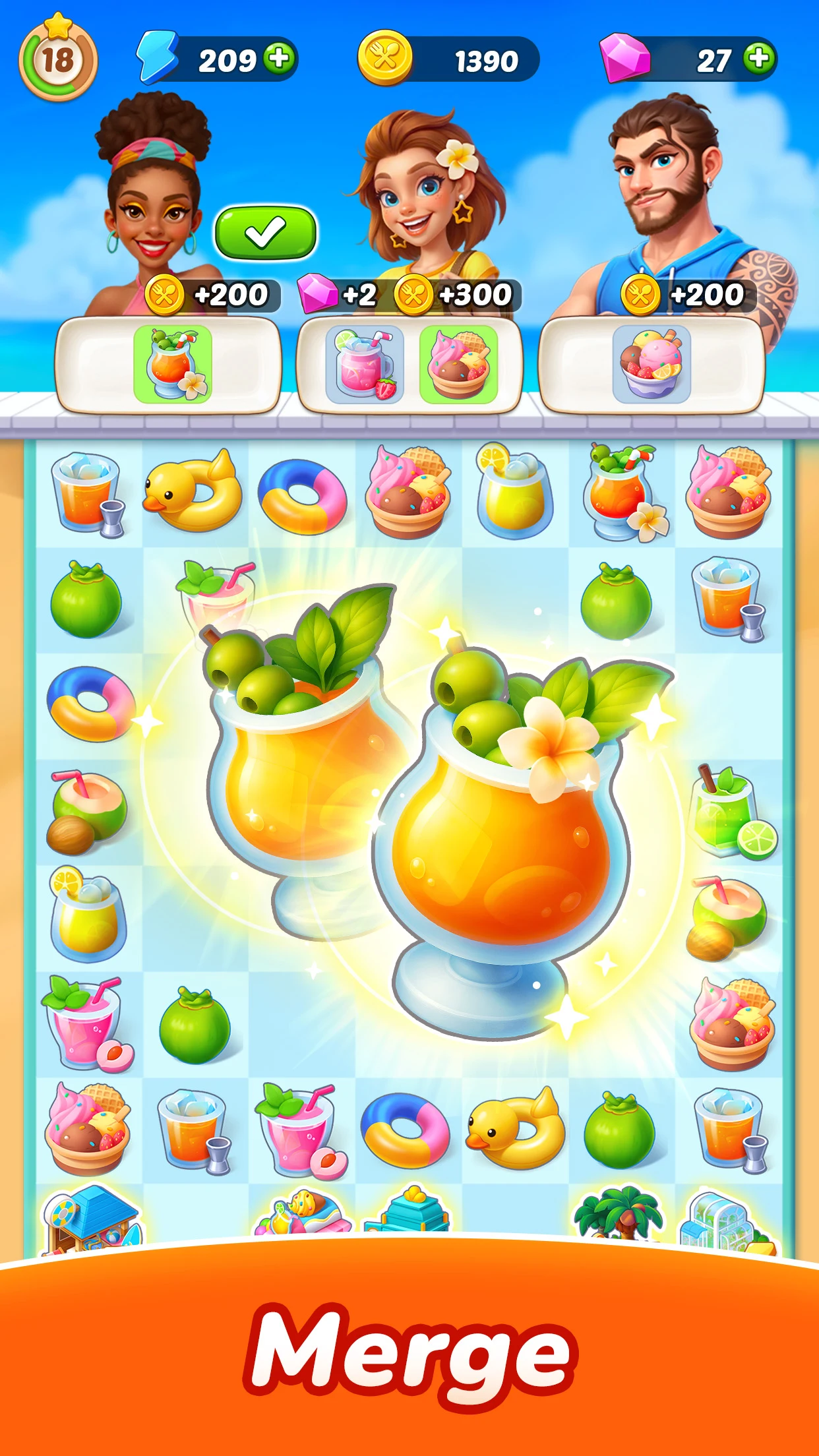 Tasty Travels: Merge Game screenshot